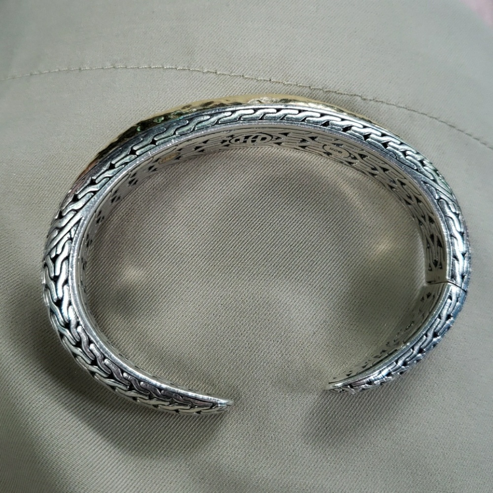 John Hardy cuff bracelet 22k gold & silver - Picture 2 of 3